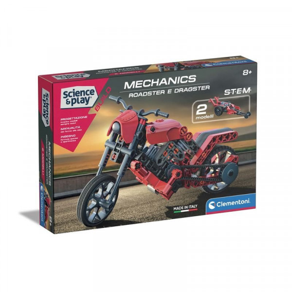 Clementoni: Tudomány és Játék - Roadster és Dragster építőkészlet