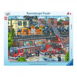 Puzzle 48 db - Tűzoltócsapat 100-499 darabos puzzle Ravensburger