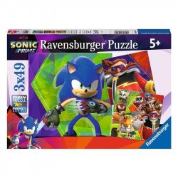 Puzzle 3x49 db - Sonic 100-499 darabos puzzle Ravensburger