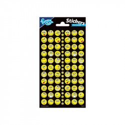 Totum: Matrica csillogós - Őrült sárga arcok Matrica Totum