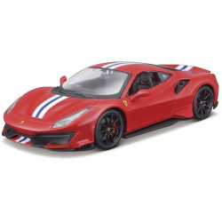 Bburago Ferrari 488 Pista versenyautó 1:24 Autó, jármű Bburago