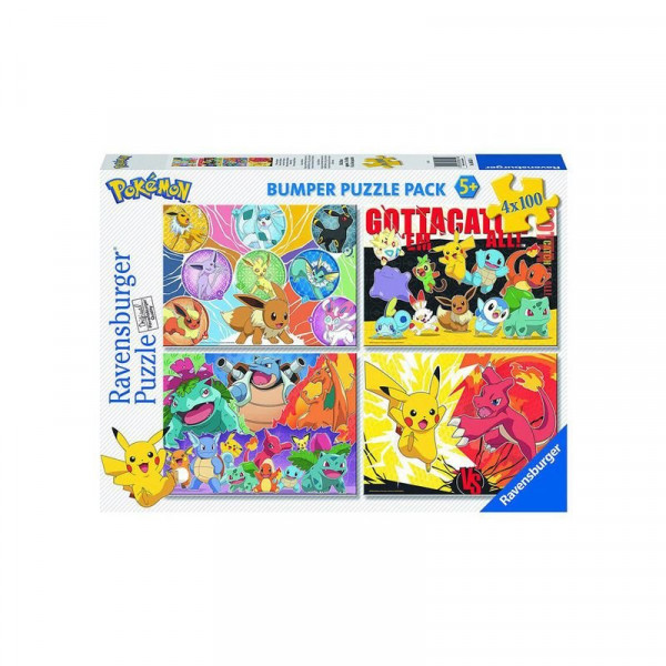 Puzzle 4x100 db - Pokemon
