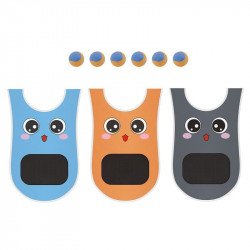 Kidobós játék 3 mellénnyel és 6 labdával Sportszer, labda Nincs