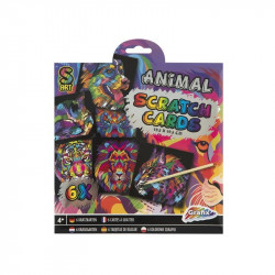 Grafix - képkarcoló 6 db 19,5x19,5cm, 2 féle
