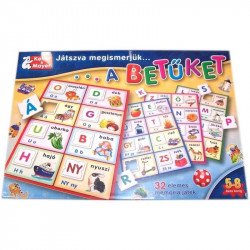 Játszva megismerjük a betűket társasjáték Logikai-oktató társasjáték Keller Mayer