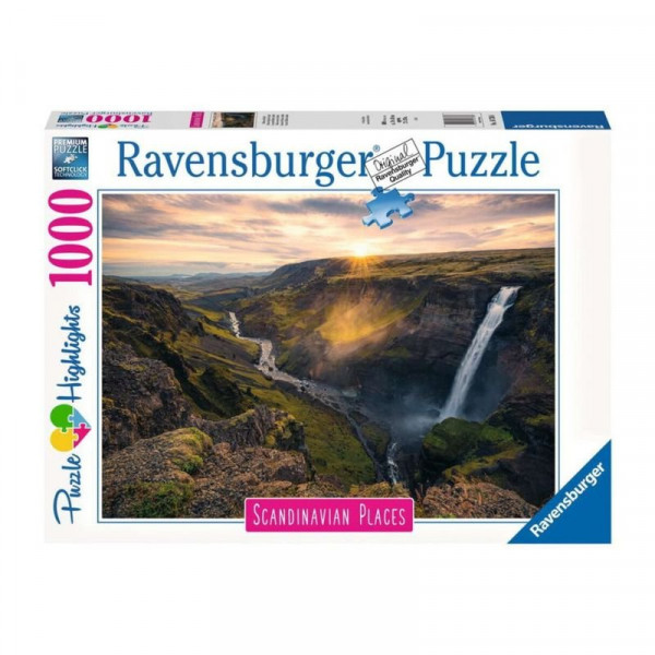 Puzzle 1000 db - Haifoss vízesés, Írország