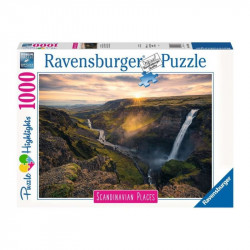 Puzzle 1000 db - Haifoss vízesés, Írország 1000-2999 darabos puzzle Ravensburger