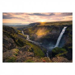 Puzzle 1000 db - Haifoss vízesés, Írország 1000-2999 darabos puzzle Ravensburger