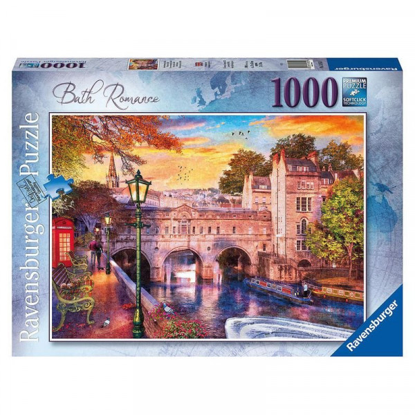 Puzzle 1000 db - Romantikus séta Bathban