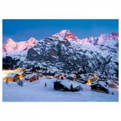 Puzzle 1000 db - Berner Oberland, Mürren 1000-2999 darabos puzzle Ravensburger