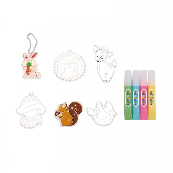 Csináld magad - állatos kristály függődísz, 15 db