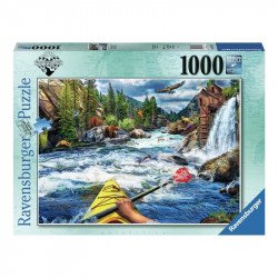 Puzzle 1000 db - White water kajakozás 1000-2999 darabos puzzle Ravensburger