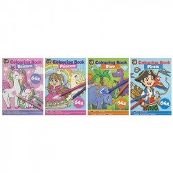 Kifestő könyv, 64 oldal, A5, 4 féle Kifestő, matricaalbum Grafix