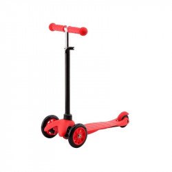 Háromkerekű roller - piros, 68 cm Roller Nincs