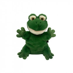 Plüss kesztyűbáb, 27 cm - béka Báb, paraván Nincs