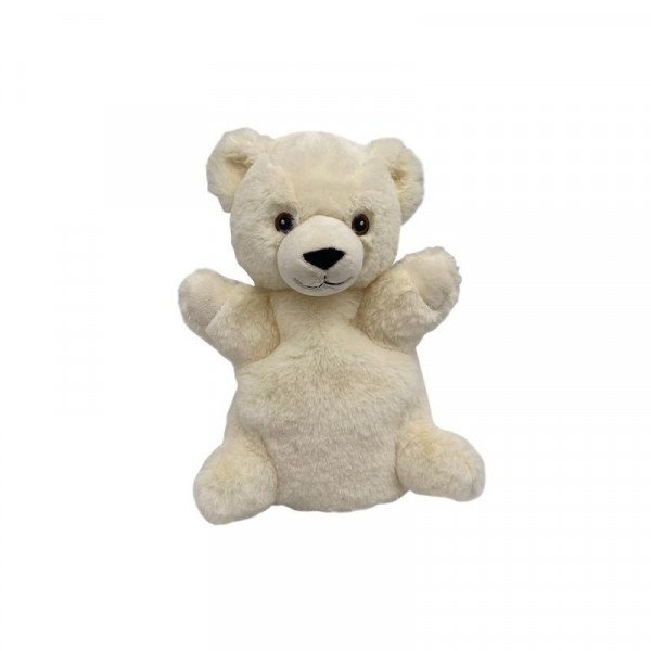 Plüss kesztyűbáb, 27 cm - jegesmedve