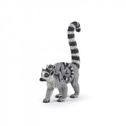 Lemur és kölyke Állatfigura, állatszett PAPO