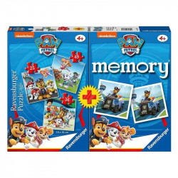 Puzzle 3IN1 + memóriajáték - Mancs Őrjárat 100-499 darabos puzzle Ravensburger