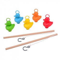 Kacsás pecajáték, 5 kacsával és két bottal Családi társasjáték Nincs