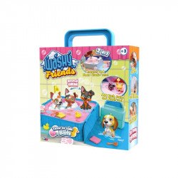 Pancsoló kutyusok, jacuzzival Állatfigura, állatszett