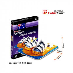 Híres építmények 3D mini puzzle - többféle 3D puzzle Cubik Fun