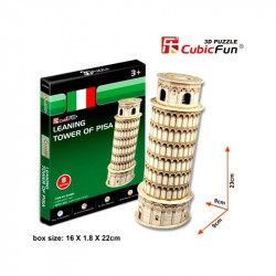 Híres építmények 3D mini puzzle - többféle