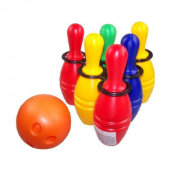 Műanyag 6 darabos bowling készlet Játszósátor, kerti házikó Nincs