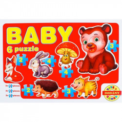 Bébi kirakó játék - többféle 1-99 darabos puzzle Dohány