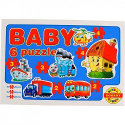 Bébi kirakó játék - többféle 1-99 darabos puzzle Dohány