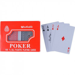 Römi kártya plasztik, 2 pakli Kártya Nincs