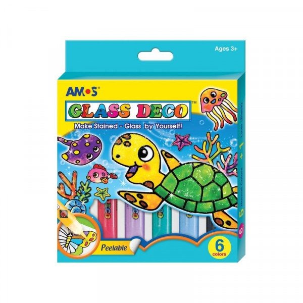Glass Deco üvegfesték 6 darabos készlet