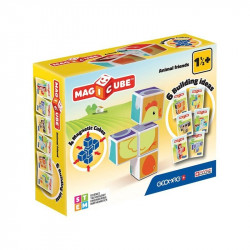 Geomag Magicube Printed Állatok 7 db Építőjáték Geomag