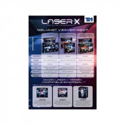 Laser-X infravörös pisztoly 1 darabos készlet Játékfegyver, töltény Laser-X