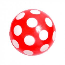 Pöttyös lakkfényű labda - 22 cm, többféle Gumilabda Nincs