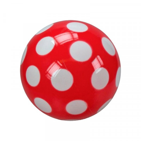 Pöttyös lakkfényű labda - 28 cm, többféle