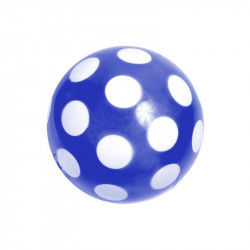 Pöttyös lakkfényű labda - 14 cm, többféle