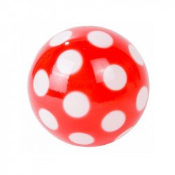 Pöttyös lakkfényű labda - 14 cm, többféle Gumilabda Nincs