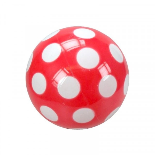 Pöttyös lakkfényű labda - 18 cm, többféle