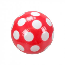 Pöttyös lakkfényű labda - 18 cm, többféle Gumilabda Nincs