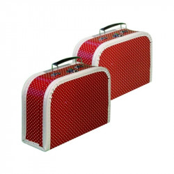 Pöttyös papír bőrönd Ajándék Nincs