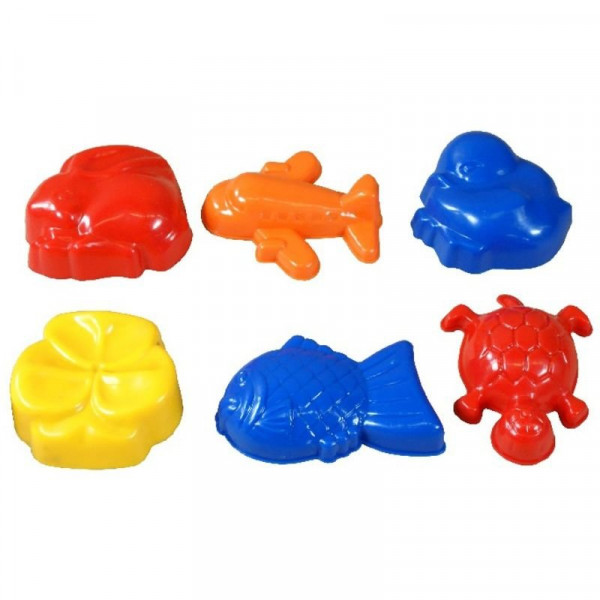 Homokozó forma 6 darabos készlet - többféle