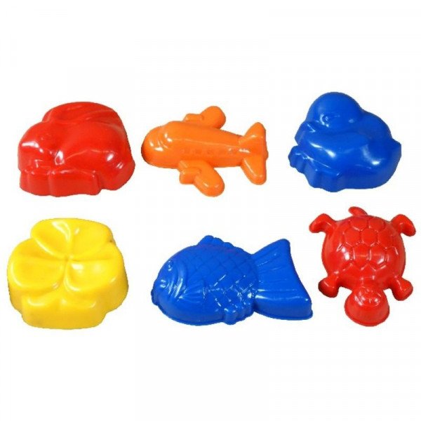 Homokozó forma 6 darabos készlet - többféle