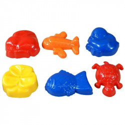 Homokozó forma 6 darabos készlet - többféle Homokozó, homok Nincs