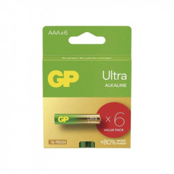 GP Ultra AAA mikro elem 6 darabos készlet Elem GP