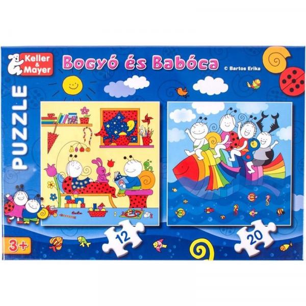 Bogyó és Babóca szivárványhal 12 és 20 darabos puzzle Bogyó és Babóca szivárványhal 12 és 20 darabos puzzle