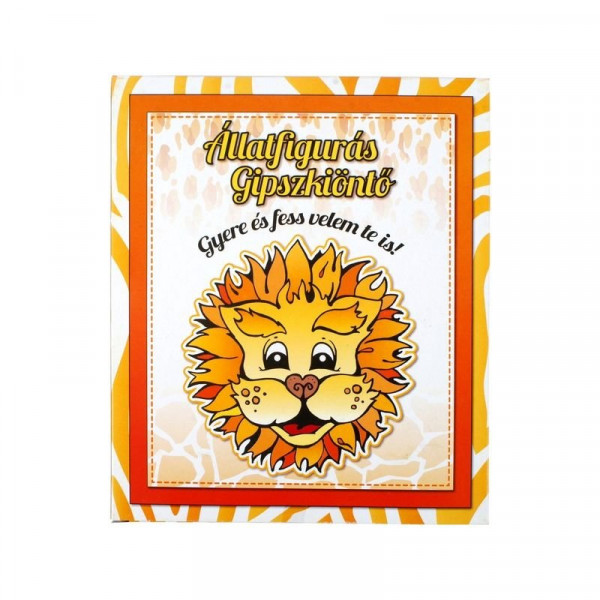 Állatfigurás gipszkiöntő készlet - többféle