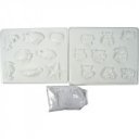 Állatfigurás gipszkiöntő készlet - többféle