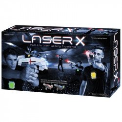 Laser-X infravörös pisztoly 2 darabos készlet Játékfegyver, töltény Laser-X