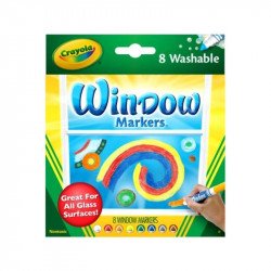 Crayola ablakfestő filctoll 8 darabos készlet Festés, színezés, rajzolás Crayola