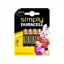 Duracell AAA mikro elem 4 darabos készlet Elem Duracell